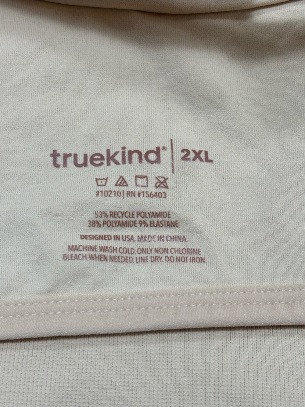 TRUEKIND Supportive Comfort Wireless Shaping Bra #10210 Beige Size 2XL NWT - Picture 5 of 6